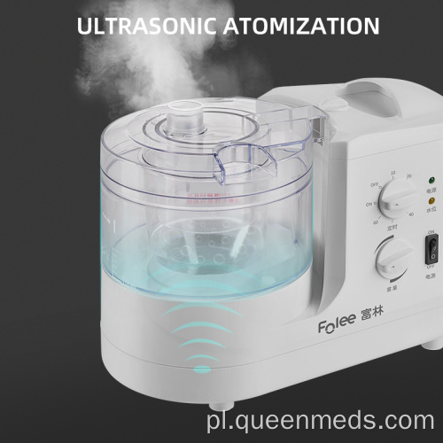 Przenośny nebulizator ultradźwiękowy do stosowania w domu i szpitalu
